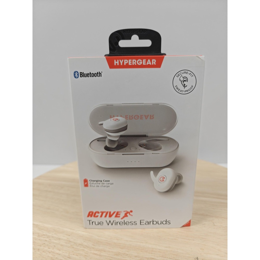 HyperGear Active True Wireless Earbuds Bluetooth HD Sweat-Proof w/ Charging Case